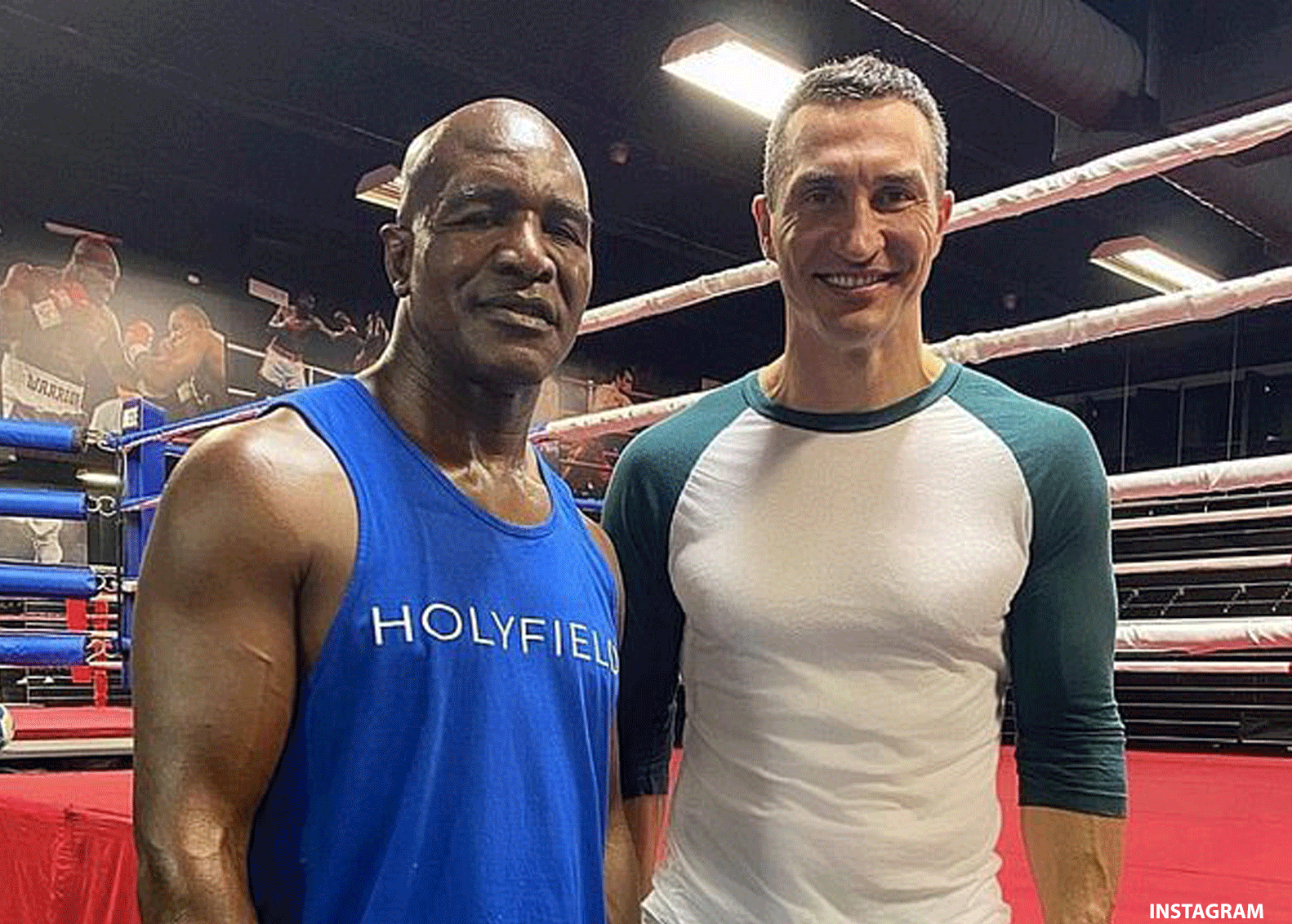 Bokslegendes-Holyfield-en-Klitschko-trainen-samen-voor-terugkeer