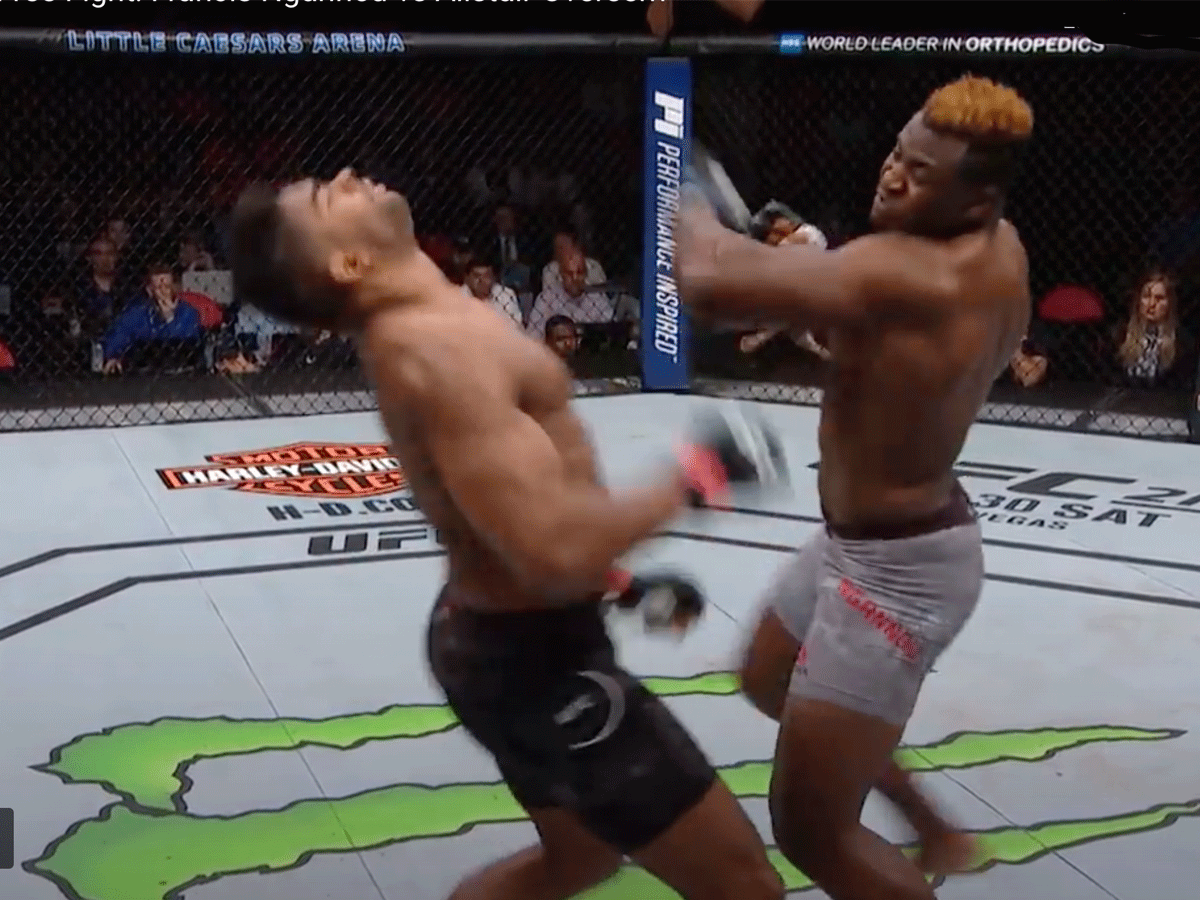 Ngannou-slaat-Overeem-ko