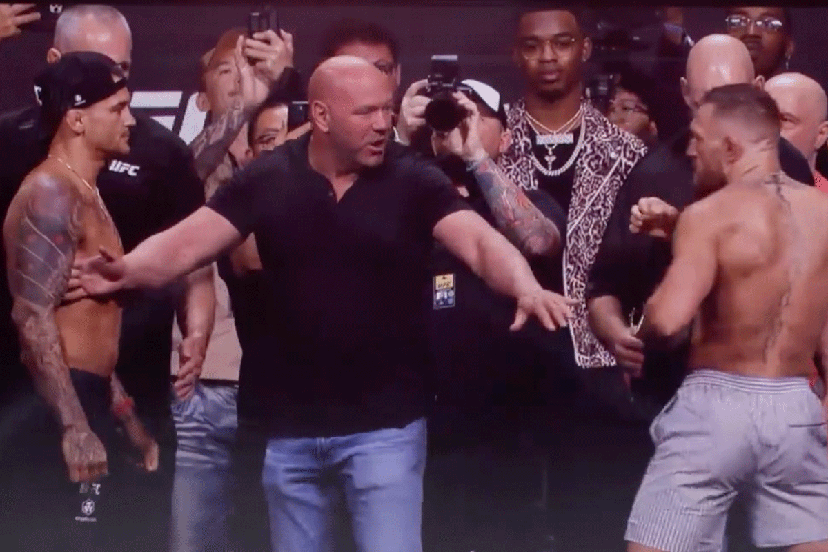 McGregor-vs-Poirier-oog-in-oog