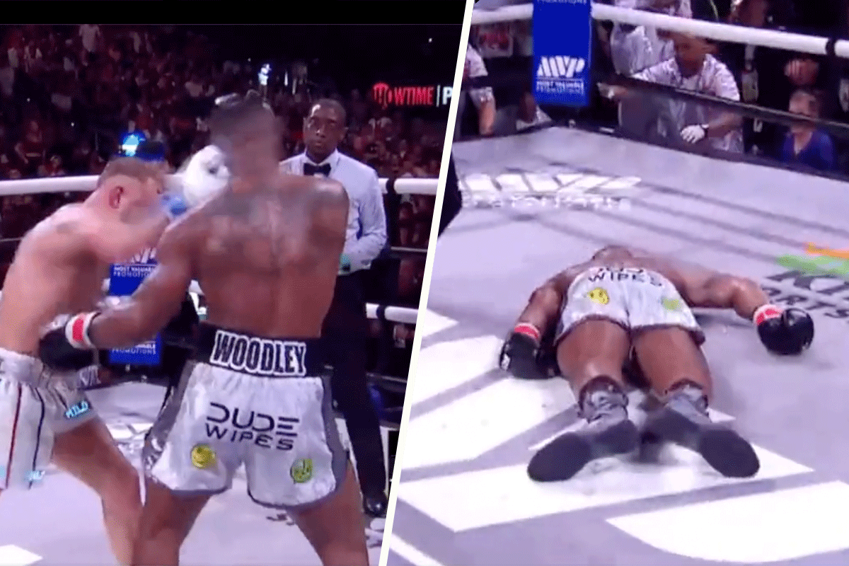 Jake-Paul-slaat-Tyrone-Woodley-knockout