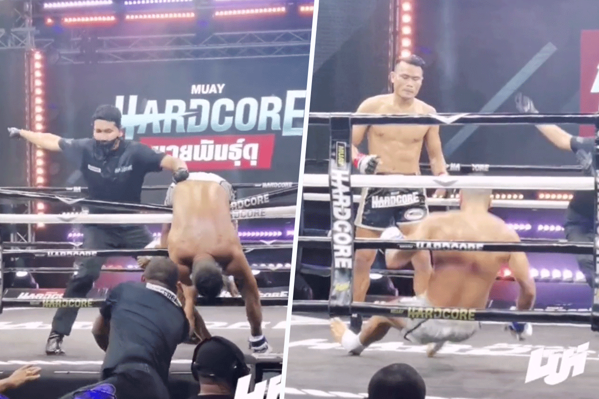 Kickbokser-dubbel-geklapt-in-de-ring