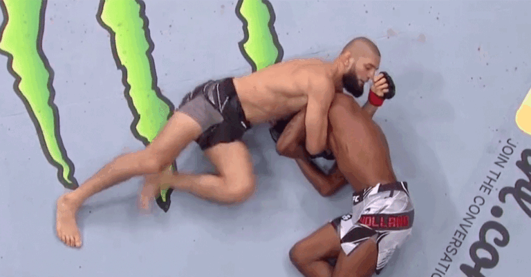 Khamzat-Chimaev-verslaat-Kevin-Holland-UFC-279-Las-Vegas-10-september-2022-768x402