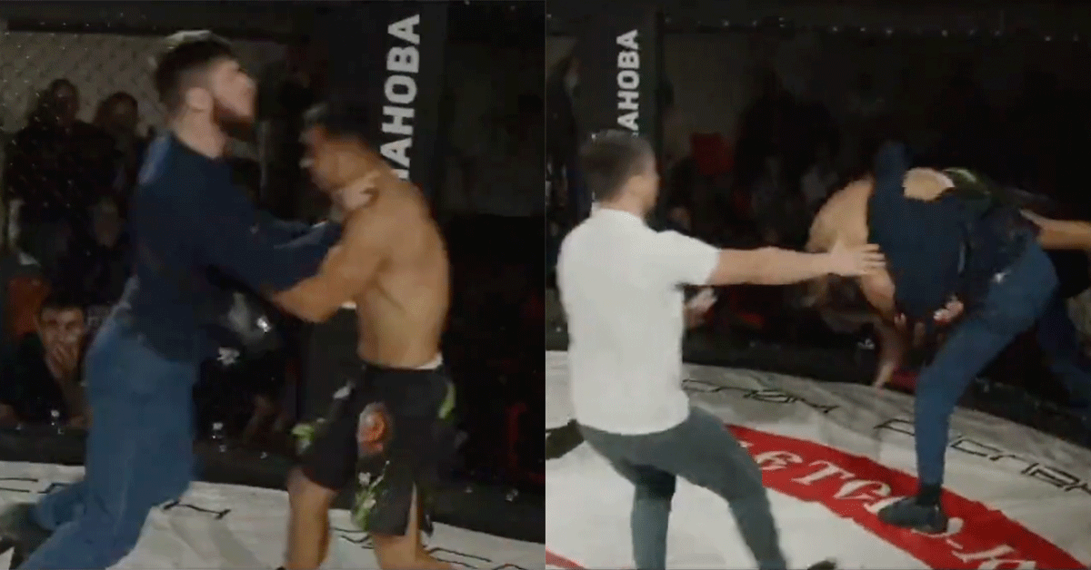 MMA-vechter-aan-gevallen