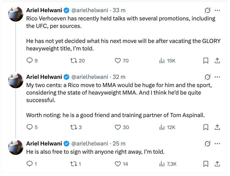 UFC in beeld voor Rico Verhoeven na vertrek bij Glory