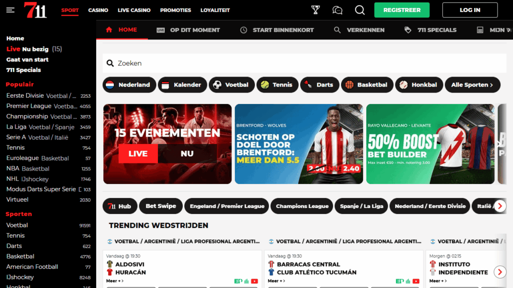 711 Casino free bets actie voor WK voetbal weddenschappen