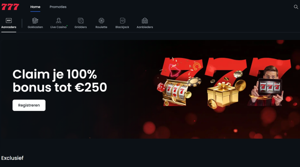 Casino777 - beste online casino Nederland startpagina
