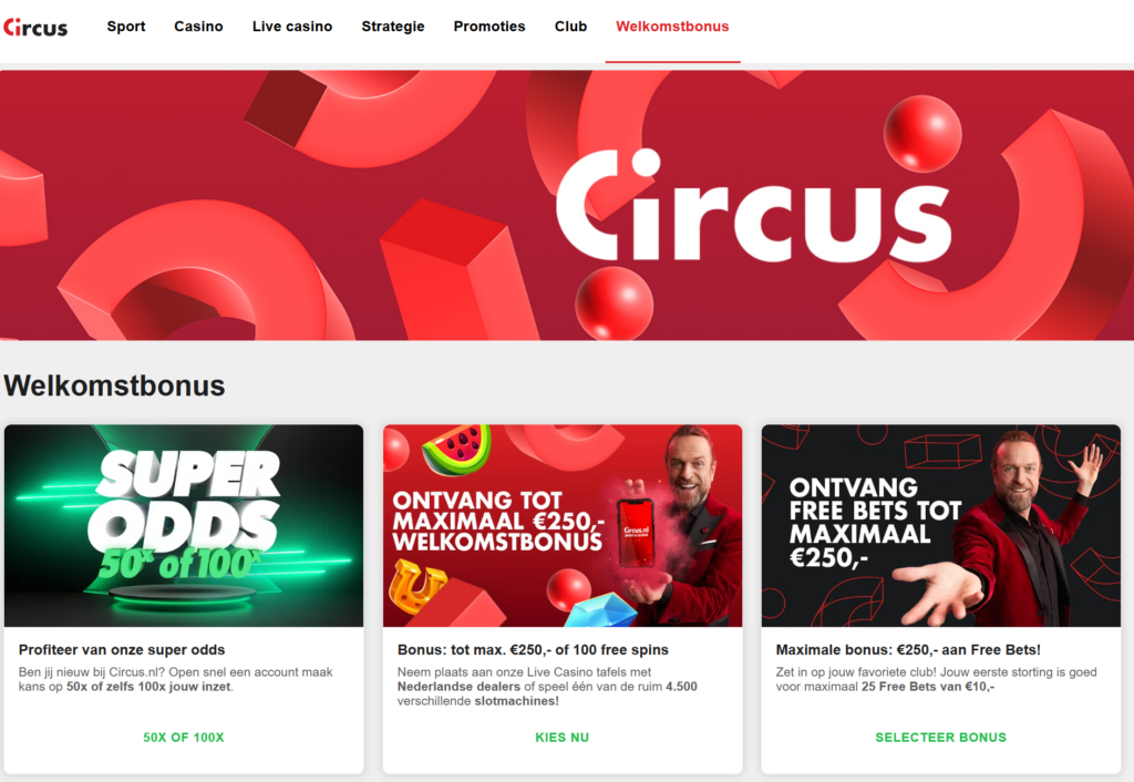 Circus casino beste online casino Nederland voor sport en casino - startpagina
