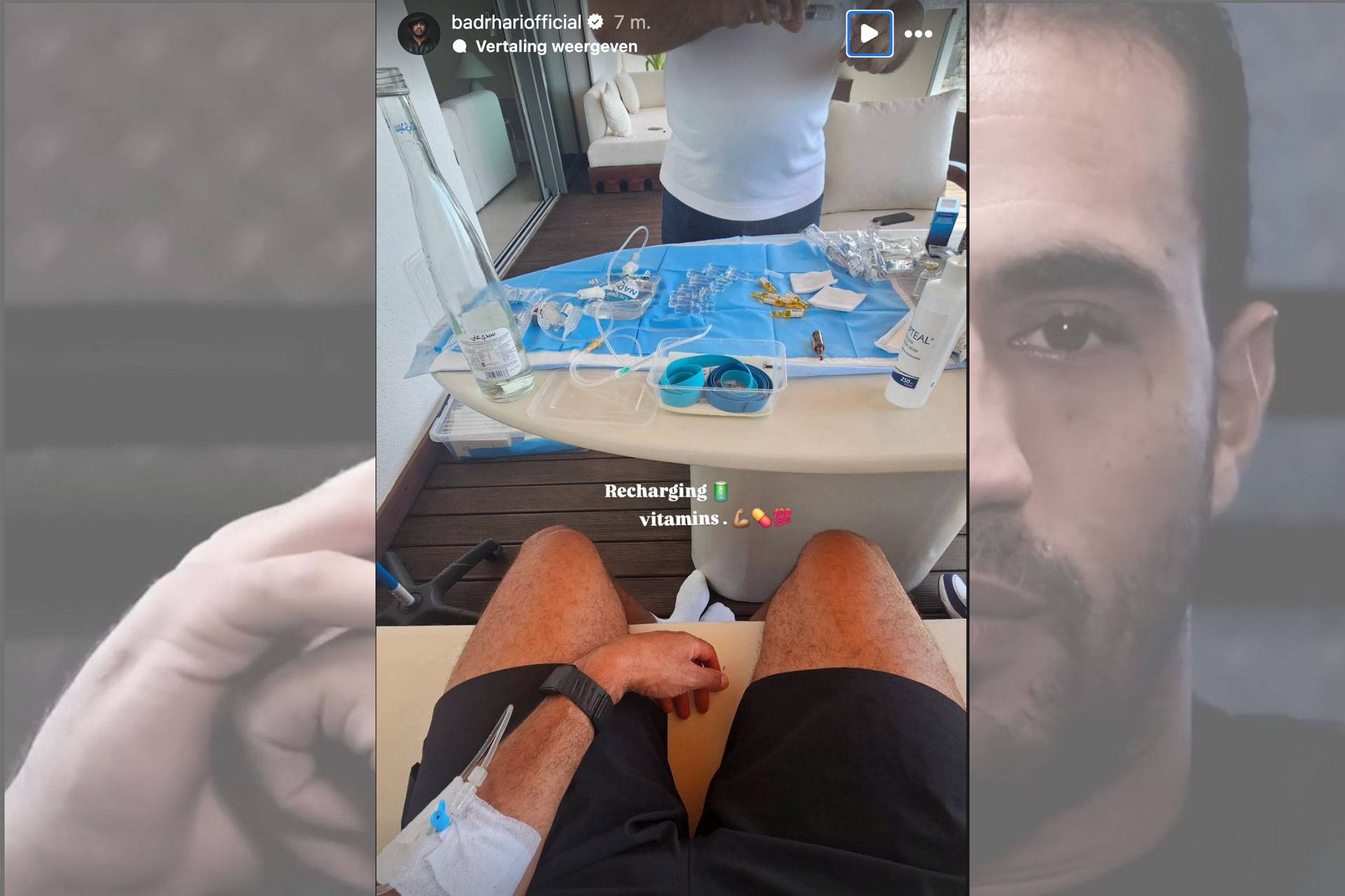 Badr Hari aan het infuus: fans reageren geschokt
